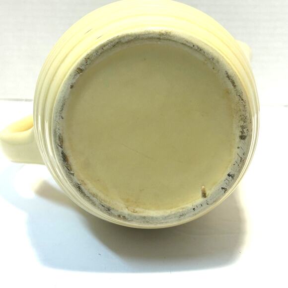 Vintage Hall Art Deco Yellow Ceramic Refrigerator Pitcher - Picture 6 of 10